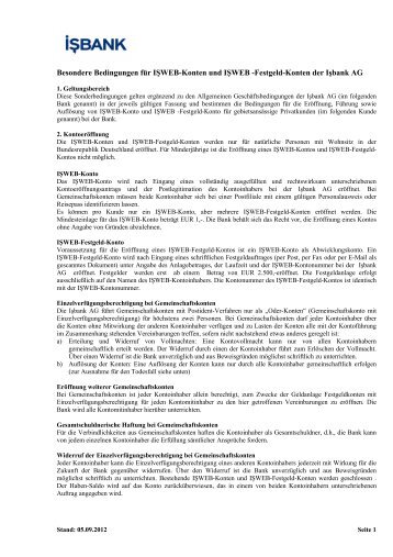 ISWEB-F4-Besondere Bedingungen.pdf, sayfalar 1-5 - zur Bank