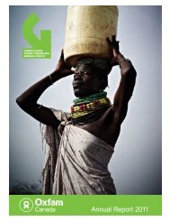 Annual Report 2011 - Oxfam Canada