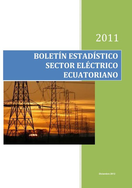 boletín estadístico sector eléctrico ecuatoriano - PHOTON Info