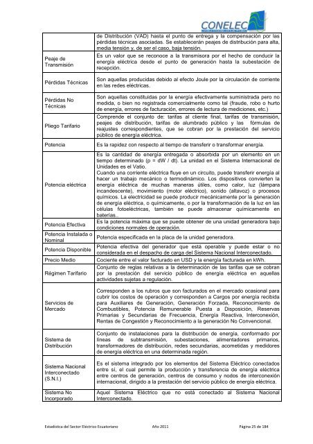 boletín estadístico sector eléctrico ecuatoriano - PHOTON Info