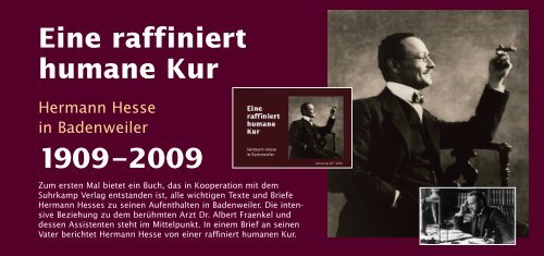 Eine raffiniert humane Kur 1909â2009 - Hermann Hesse Portal