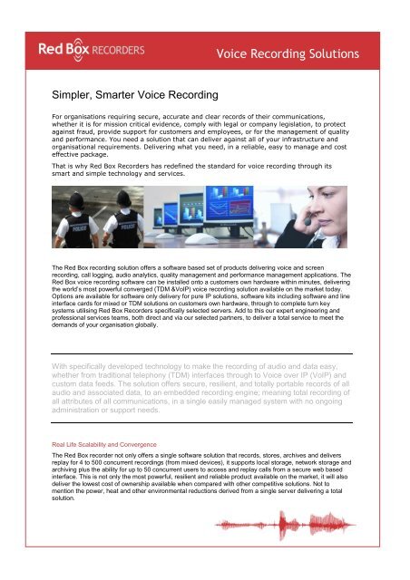 Voice Recording Solutions - EVERCOM