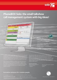 PhoneBOX Solo: the small talkshow call ... - Broadcast Bionics