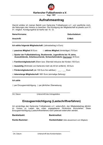 Mitgliedsvertrag Rsv Reitsportverein Rodenkirchen Ev