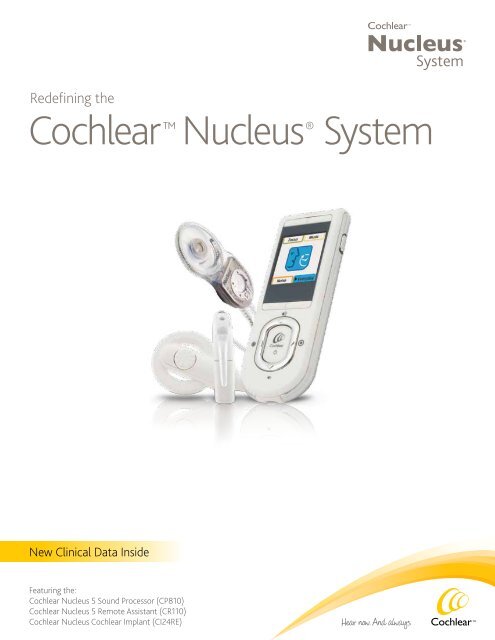 Cochlear™ Nucleus® System - Cochlear Americas