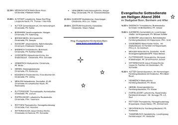 Gottesdienste am Heiligen Abend - Evangelischer Kirchenkreis Bonn