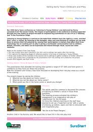 Ealing Case Study Three Bridges Primary School - Children's Centres