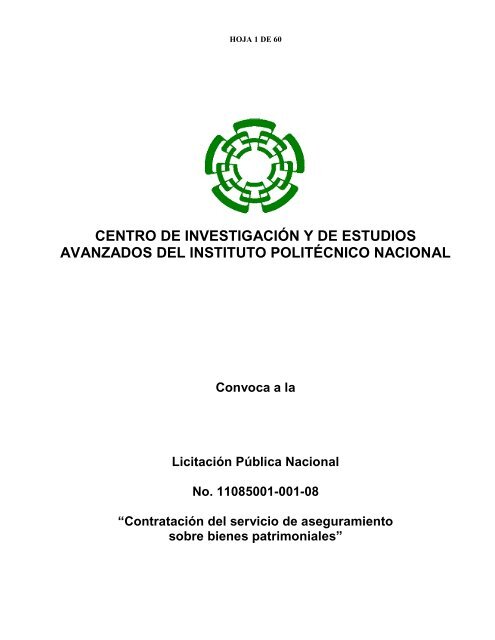 centro de investigaciÃ³n y de estudios avanzados del instituto ...