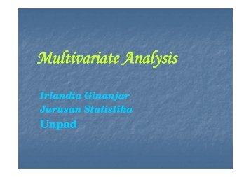 Pengantar analisis multivariat - Blogs Unpad