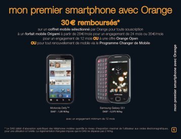 mon premier smartphone avec Orange - Orange mobile