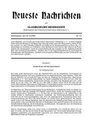 GLASMUSEUMS WEIßWASSER - Glasmuseum Weißwasser