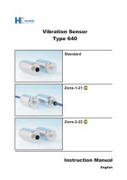 Vibration Sensor Type 640 - Hauber-Elektronik GmbH