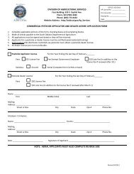 commercial pesticide applicator and dealer license applicator form