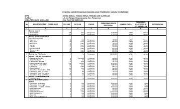 RUP DINSOSTEKPORA.pdf - Pemerintah Kabupaten Samosir