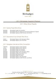 Download Bimbadgen's 2011 Wine Show Results - Bimbadgen Estate