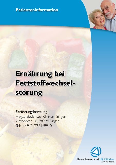 Ernährung bei Fettstoffwechsel - Gesundheitsverbund HBH-Kliniken