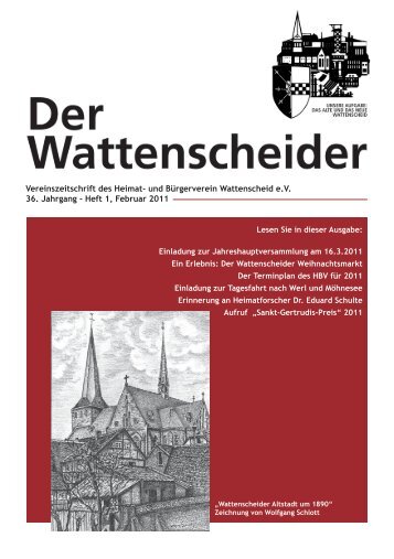 1 / 2011 - Heimat- und  Bürgerverein Wattenscheid