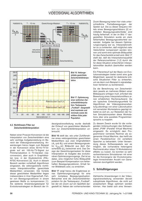 Algorithmen der Videosignalverarbeitung: Optimierung durch ...