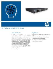 HP ProCurve Switch 2810 Series - CXtec