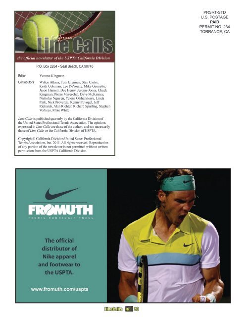 California - United States Professional Tennis Association