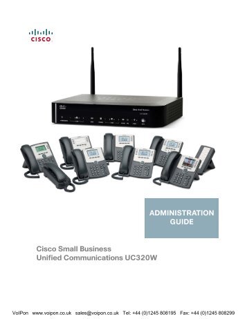 Cisco Small Business Unified Communications UC320W ...
