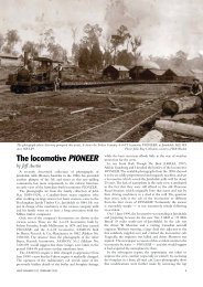 The locomotive PIONEER - Light Railway Research Society of ...