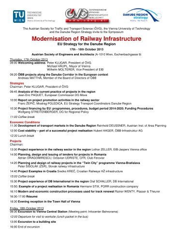 Modernisation of Railway Infrastructure