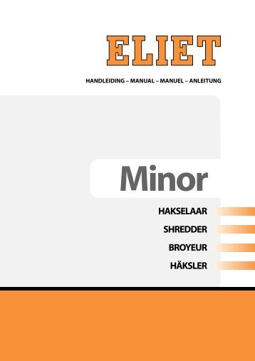 Operators Manual for Eliet Minor