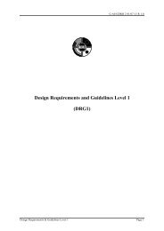 Design Requirements and Guidelines Level 1 (DRG1) - General ...
