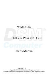 96M4231o Manual - DSM Computer