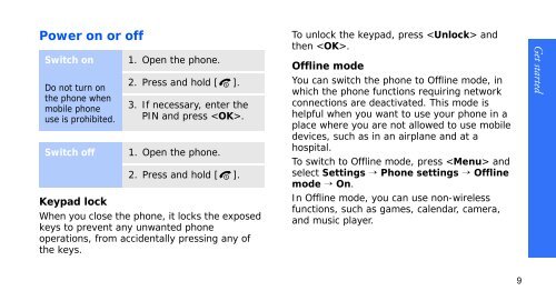 SGH-E250 User's Guide - Virgin Media