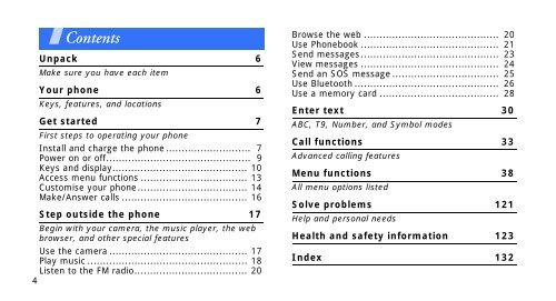 SGH-E250 User's Guide - Virgin Media