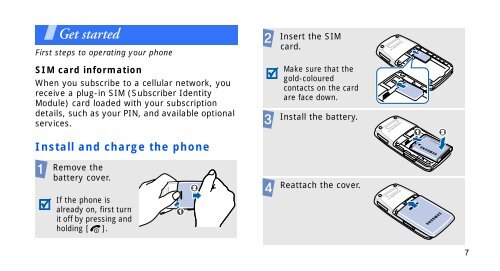 SGH-E250 User's Guide - Virgin Media