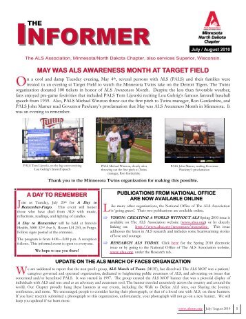 INFORMER - ALS Association - Minnesota Chapter