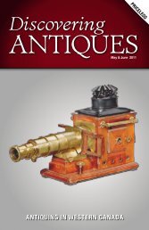 ANTIQUING IN WESTERN CANADA - DiscoveringANTIQUES.com