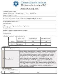 Proposal Summary Form - Newyorkcharters.org