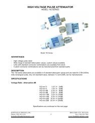 Model 142 Series Datasheet - Barth Electronics