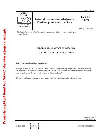 Eiropas standarts EN 14974:2006