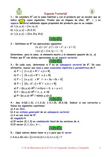 Espacio vectorial - ETSI Topografia (UPM)