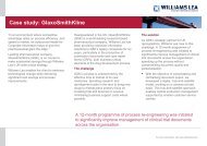 Case study: GlaxoSmithKline - Williams Lea