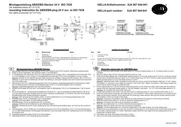 Montageanleitung ABS/EBS-Stecker 24 V ISO 7638 mounting ...