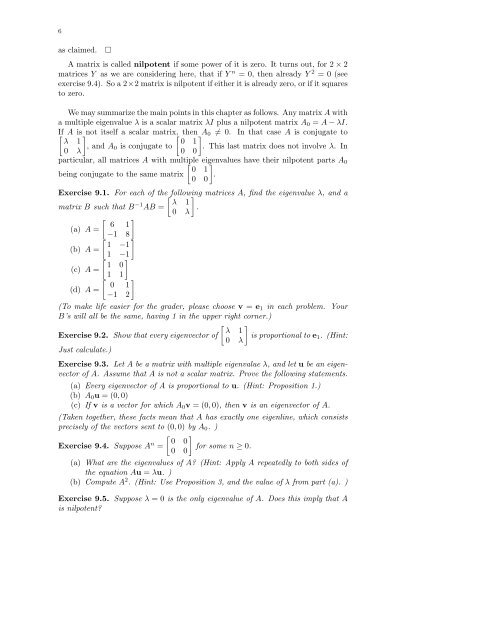 Linear Algebra Notes Chapter 9 MULTIPLE EIGENVALUES AND ...