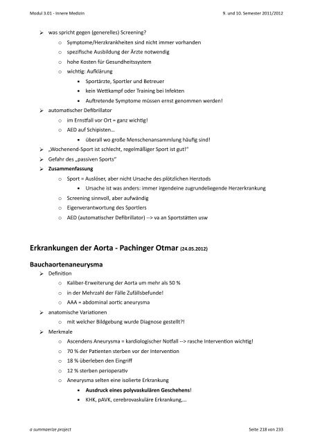 Innere Medizin Tobias Stadelmann 9. und 10. Semester ... - anthropia