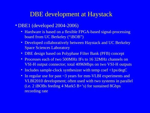 The Haystack 2nd generation digitalâbackend system - CIRA