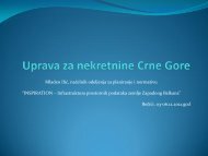 Uprava za nekretnine Crne Gore - INSPIRATION