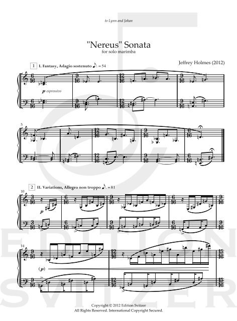 "Nereus" Sonata - Edition Svitzer