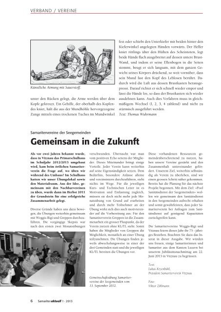 SAMARITER - Verband Luzerner Samaritervereine