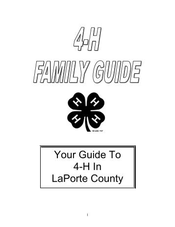 LaPorte County Family Guide - Indiana 4-H - Purdue University