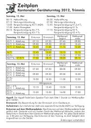 Zeitplan - GETU-Uzwil