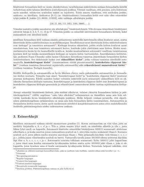 Pdf-versio - Matematiikkalehti Solmu - Helsinki.fi